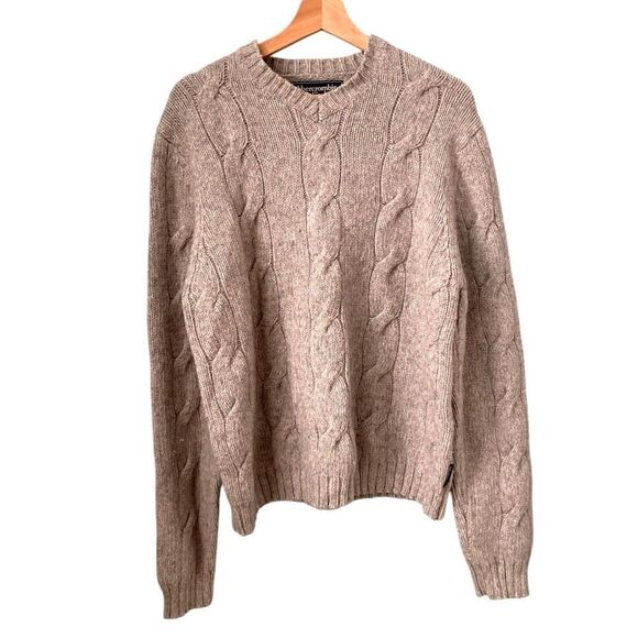 Abercrombie & Fitch Cable Knit Crewneck Sweater in Gray Size XL - Picture 1 of 9